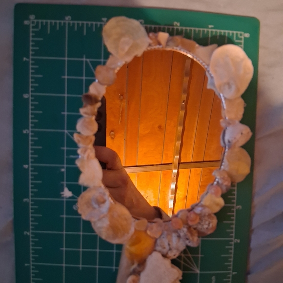 Shell-Embellished Hand Mirror - Picture 7 of 10